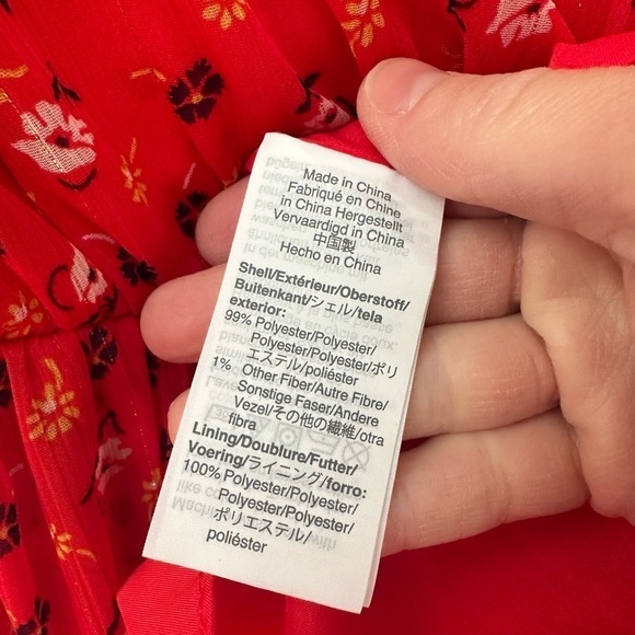 Madewell Ruffle-Strap Wrap Dress in Metallic-Striped Prairie Posies - Picture 6 of 7